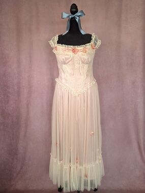 LaceMade Garden Blossom Tale Corset Vintage Inspired Dress | XL | NWT